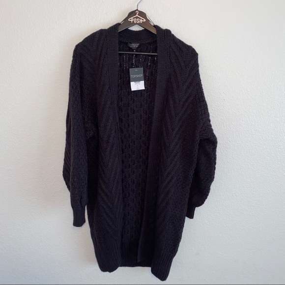 Topshop navy cardigan - Picture 5 of 10